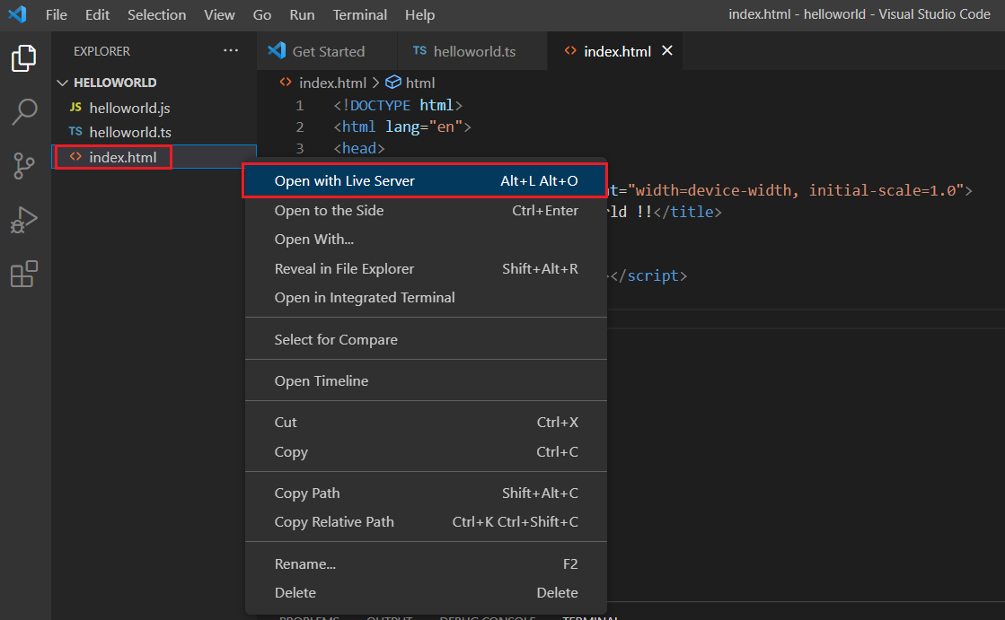 TypeScript – Hello World – Hi Techpoints